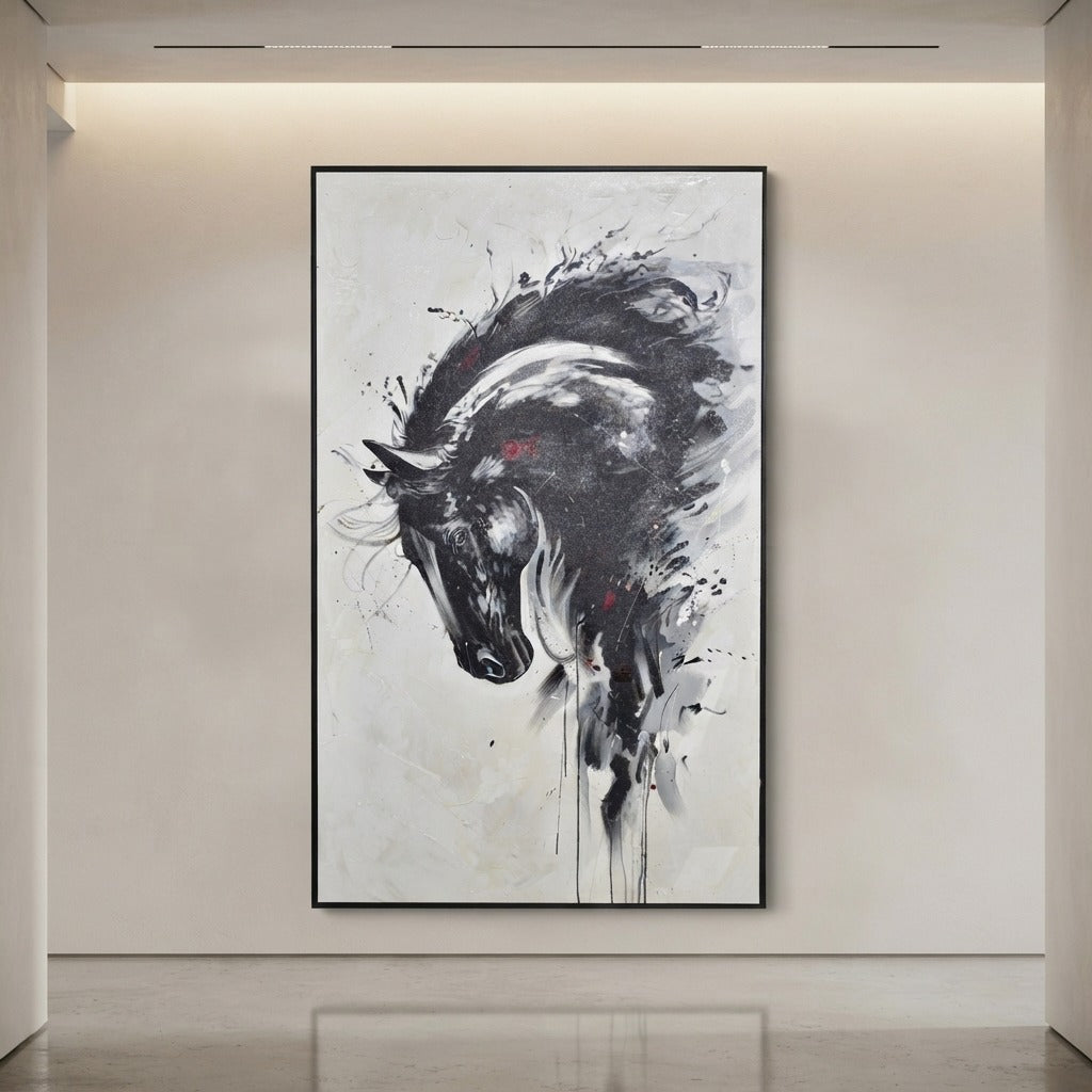 Crimson Balance Painting