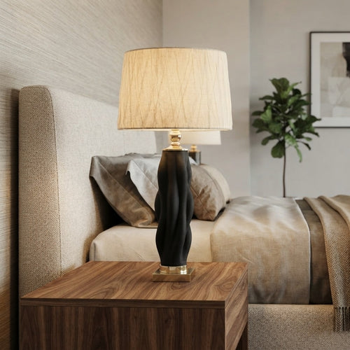 Nymaris Black Table Lamp Pair