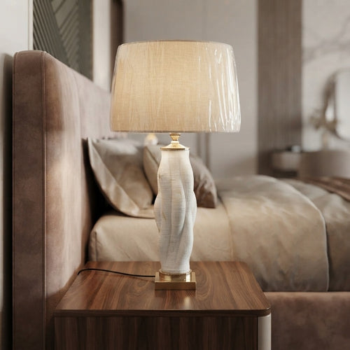 Nymaris White Table Lamp Pair