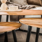 Solid Acacia Wood Table Set