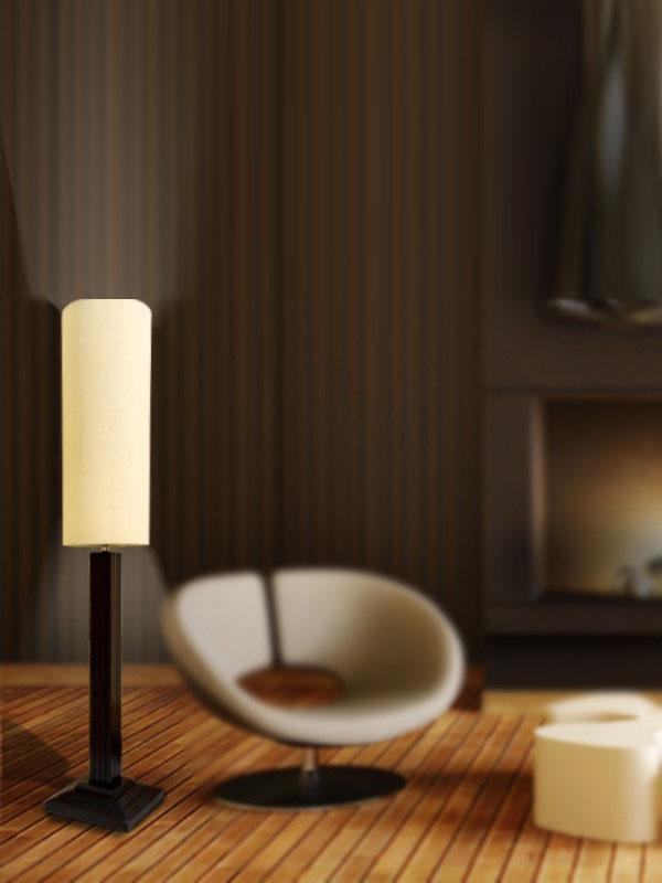 Cylindrical Shade Floor Lamp