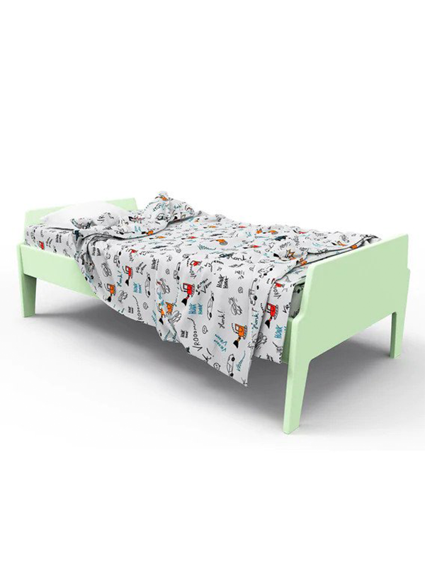 Pellegrino Panel Bed in Green