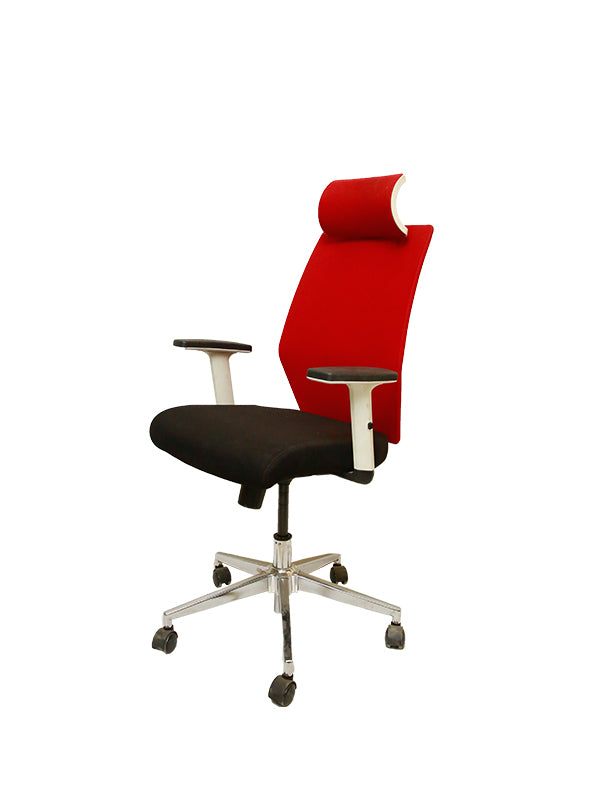 Seeger Premium Chair-Black and red