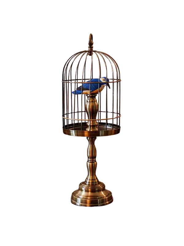 Gold Bird Cage Stand