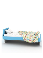 Vida Birch Wood Bed in Blue