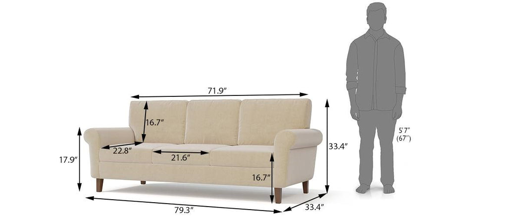 Flavia 3 Seater Sofa