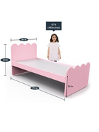 Englevale Panel Bed in Pink
