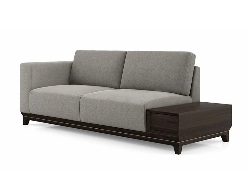 Esquel Sofa with Side Rest - Gray