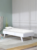 Offerman Birch Wood Bed in White