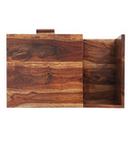 Trough Bed Side Table - Mohagony Brown