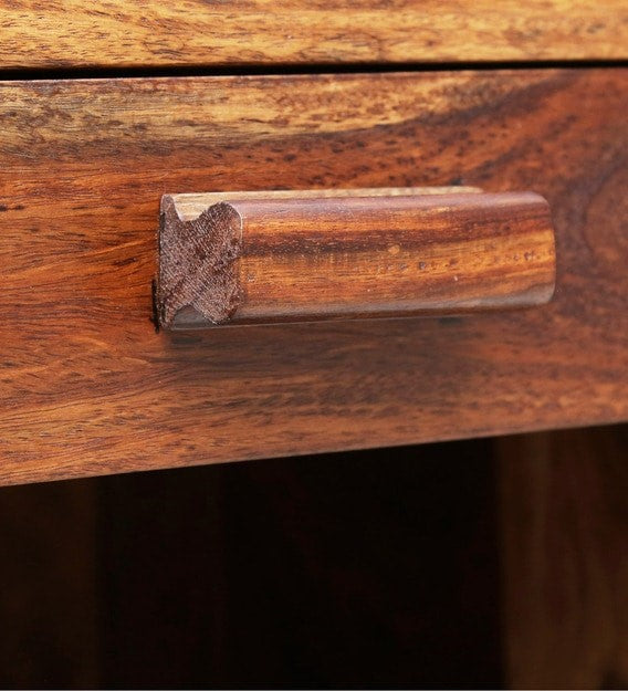 Trough Bed Side Table - Mohagony Brown