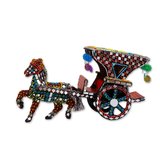 Decorative Horse Cart - Glass Work