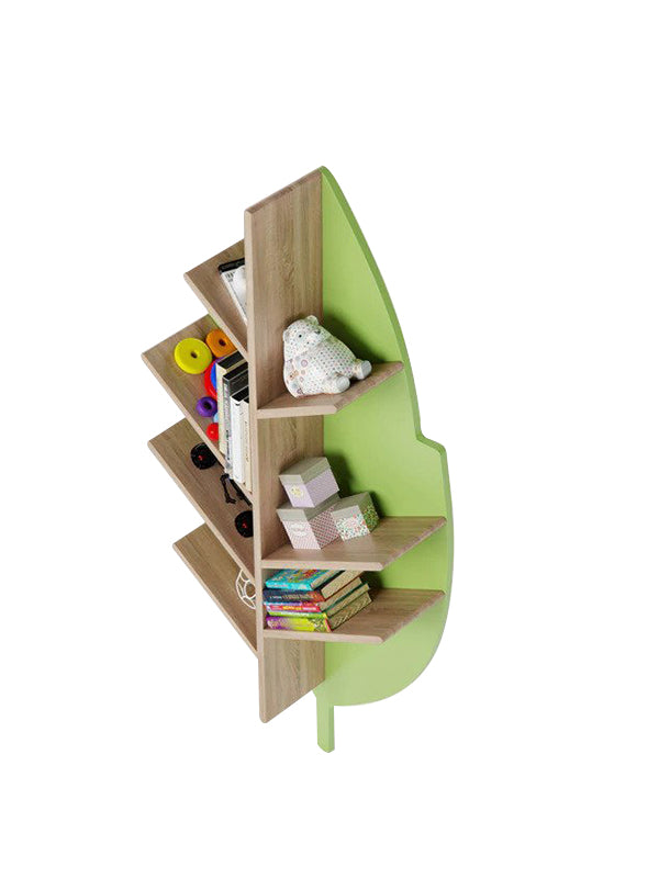 Leana Bookshelf Display Unit in Parrot Green