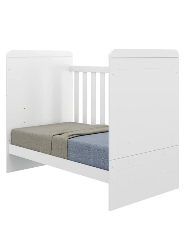 Seline Convertible Baby Crib in Satin White Finish