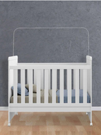 Seline Convertible Baby Crib in Satin White Finish