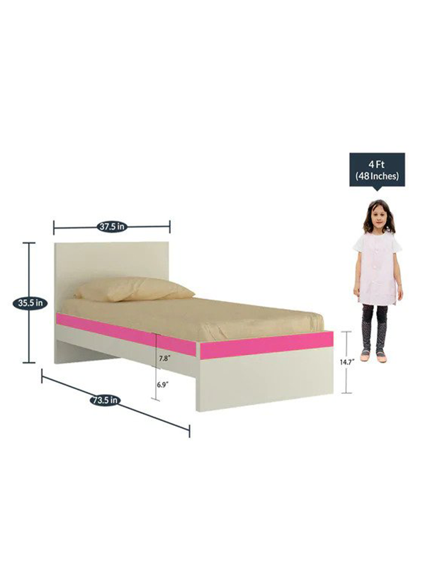 Luisa Single Bed in Barbie Pink