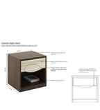 Gilbo Bed Side Table - Light Brown