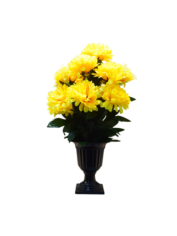 Dayne Yellow Floral Planter