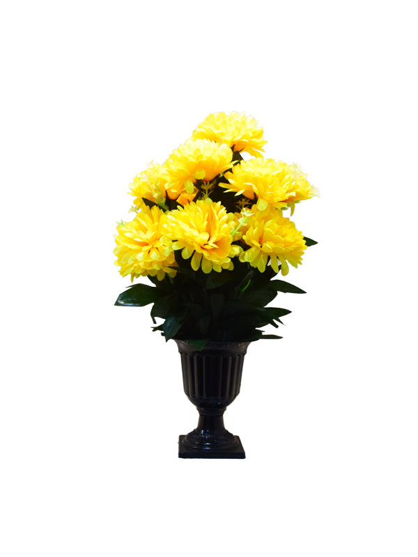 Dayne Yellow Floral Planter