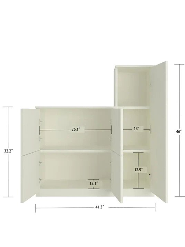 Anthory Storage Cabinet in Yellow - Urban Galleria