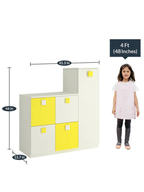 Anthory Storage Cabinet in Yellow - Urban Galleria