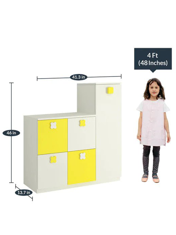 Anthory Storage Cabinet in Yellow - Urban Galleria