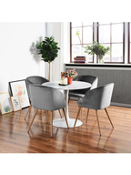 Nickle Dining Set - Grey and White