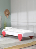 Cricklae Birch Wood Single Bed in White