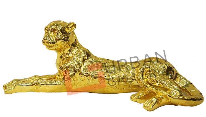 Resting Leopard Decorative Figurine