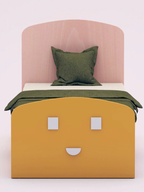 Alexander Single Bed with storage in Yellow - Urban Galleria