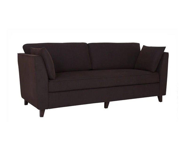 Mauk 3 Seater Sofa - Mohagony Brown