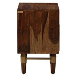 Kira BedSide Table with Cane Finish