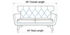Camilla 2 Seater Sofa - Off White