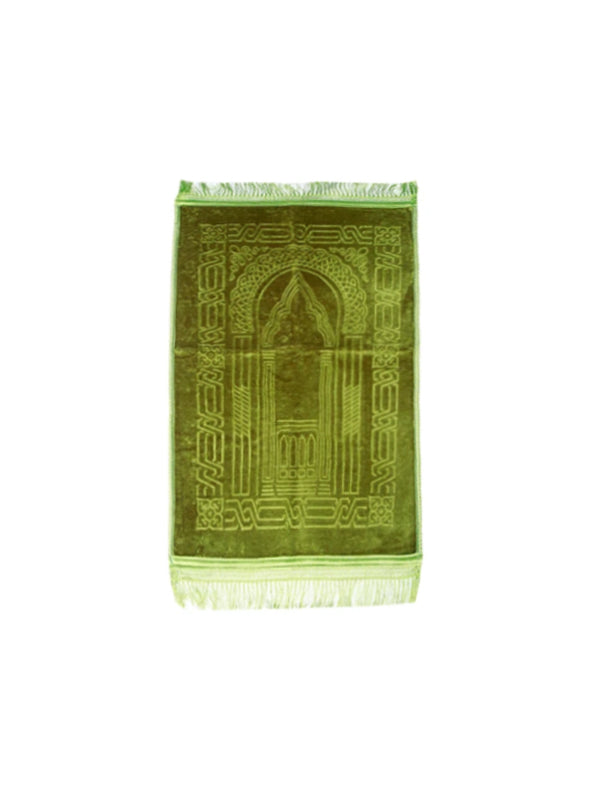 Gepmetric Round Arch Prayer Mat - Green