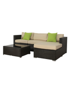 Maydes Outdoor 3 Piece Sectional Seating With Cushions