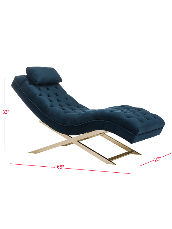 Angeliona Armless Chaise Lounge - Urban Galleria