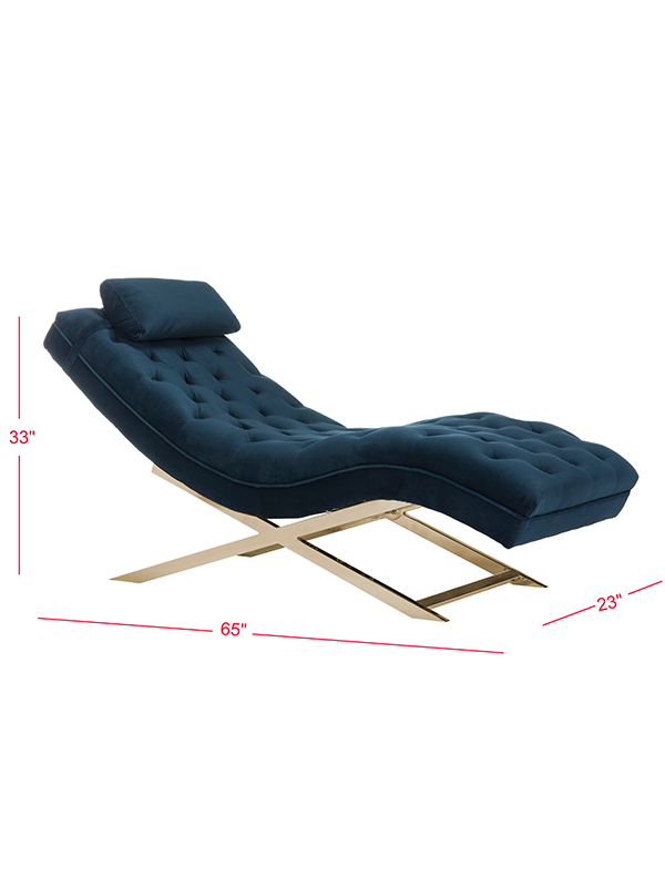 Angeliona Armless Chaise Lounge - Urban Galleria