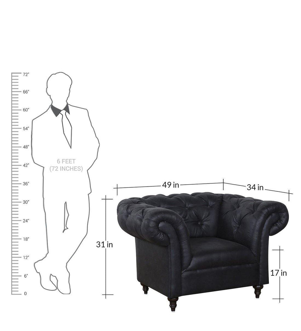 Andres 1 Seater Sofa - Charcoal Gray - Urban Galleria