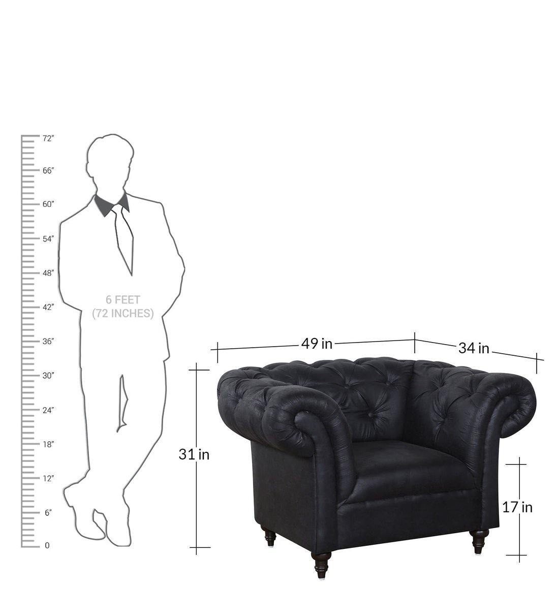 Andres 1 Seater Sofa - Charcoal Gray - Urban Galleria