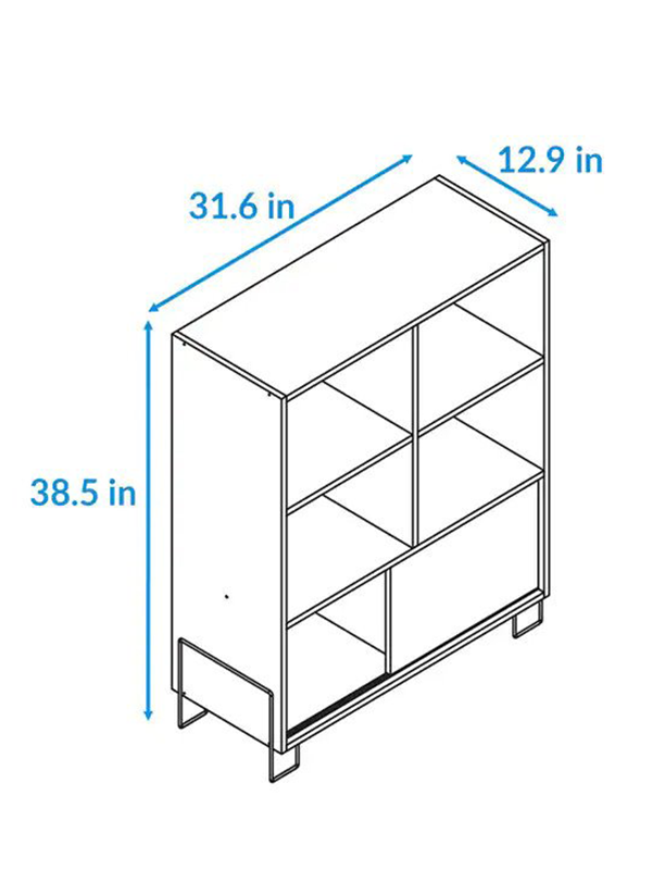 Gibney Book Shelf cum Display Unit