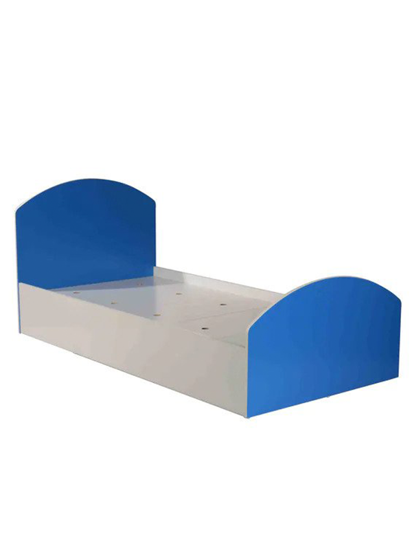 Dolly Splash Bed in White & Blue Finish