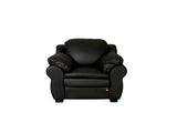 Ambroze 1 Seater Sofa - Black Leatherite