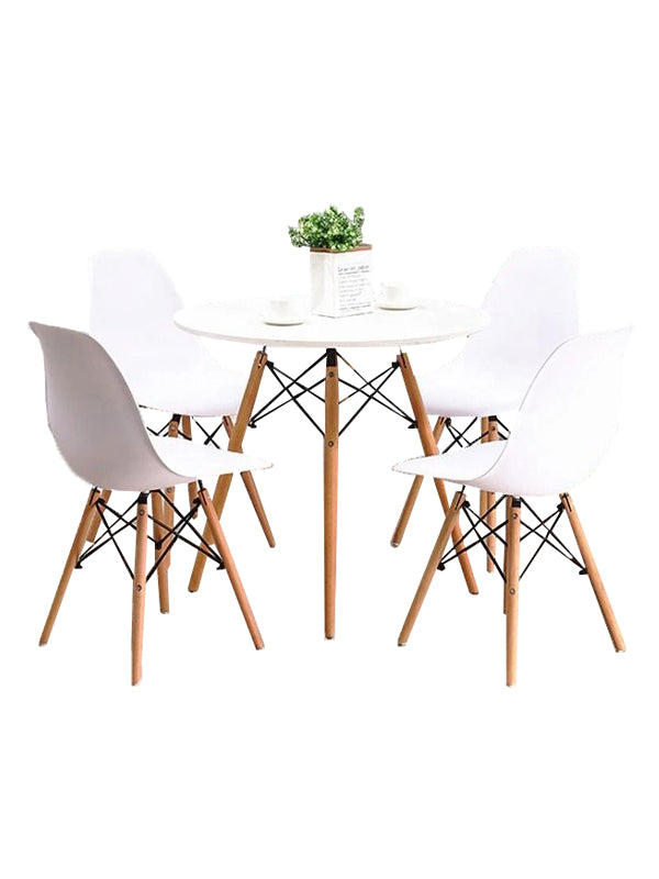 Bargas Dining Set - White