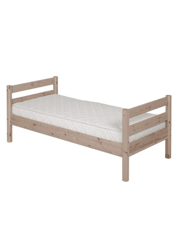 Abbie Pine Wood Single Bed in Brown - Urban Galleria