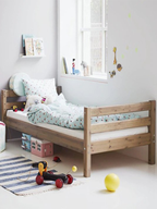 Abbie Pine Wood Single Bed in Brown - Urban Galleria