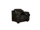 Ambroze 1 Seater Sofa - Black Leatherite - Urban Galleria