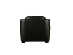 Ambroze 1 Seater Sofa - Black Leatherite - Urban Galleria