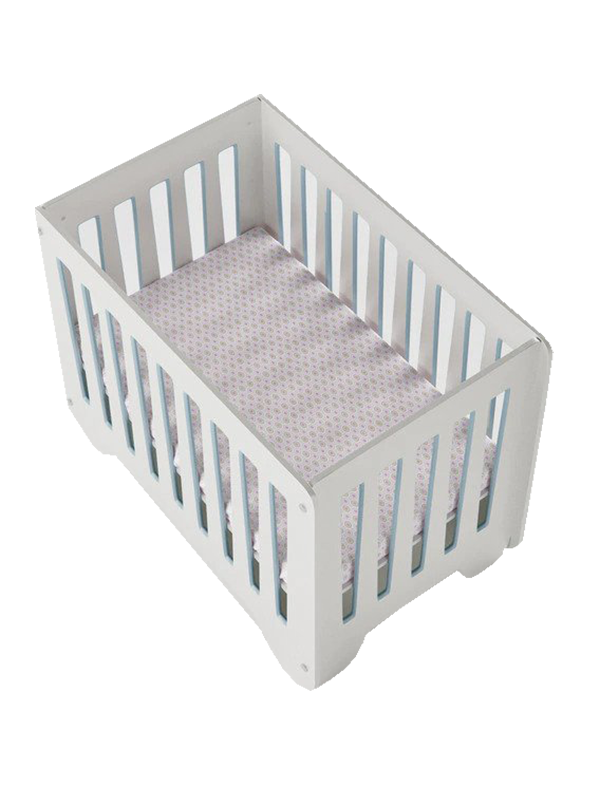 Buckland Crib in Blue with Daybed Railing