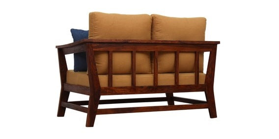 Elm 2 Seater Sofa - Mid Brown