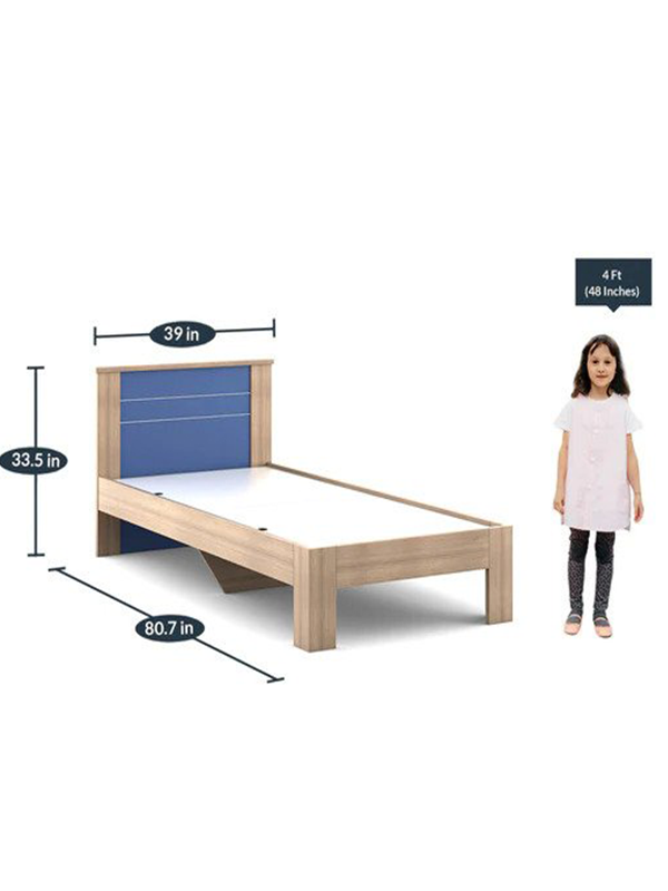 Burkely Single Bed in Drift Wood Finish